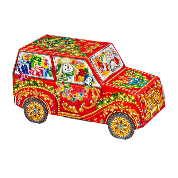 Сладкий новогодний подарок Снежная гонка